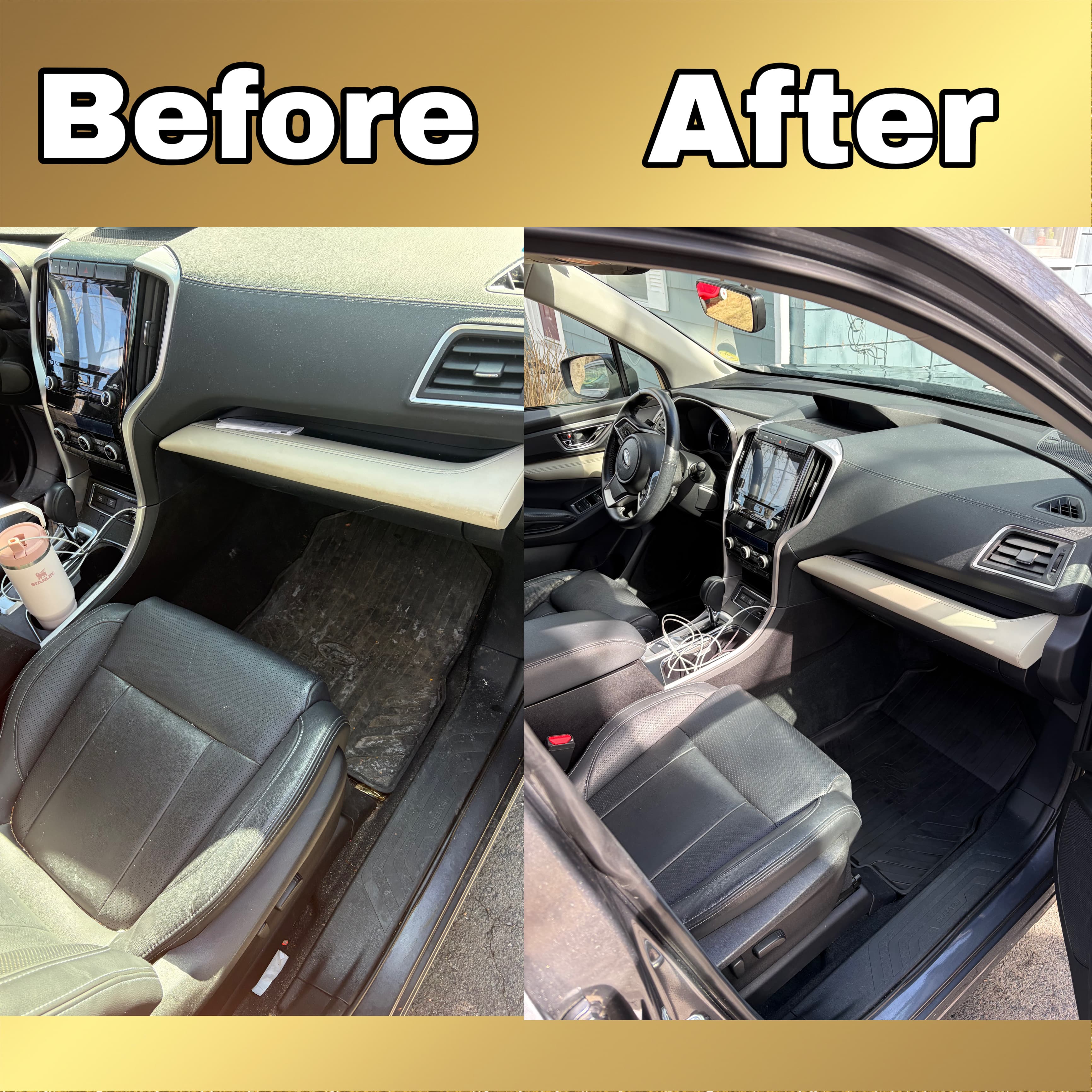 Car interior after professional detailing — M&C Luxury Detailing, Danvers MA